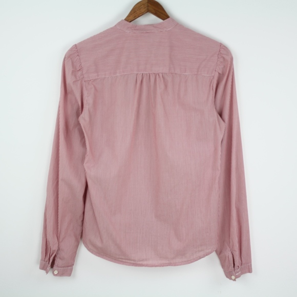 Tommy Hilfiger Red Pin Stripe Ruffle Front, Small - Picture 6 of 6